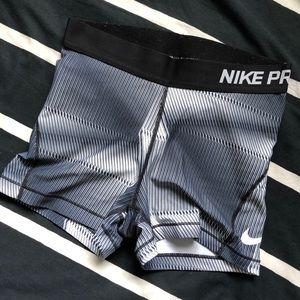 Patterned Nike Pro Shorts